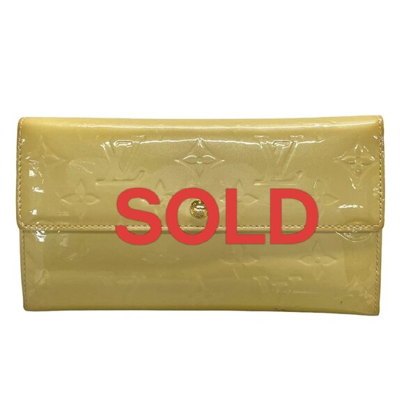 LOUIS VUITTON Pochette Porte Monet Bier Soft Beige Monogram Vernis - 152-071125 - Picture 1 of 9